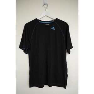 adidas Men's Climalite Black/Blue Workout SZ M